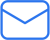 Blue mail icon